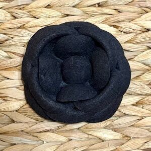 Talbots Camellia Flower Fabric Brooch